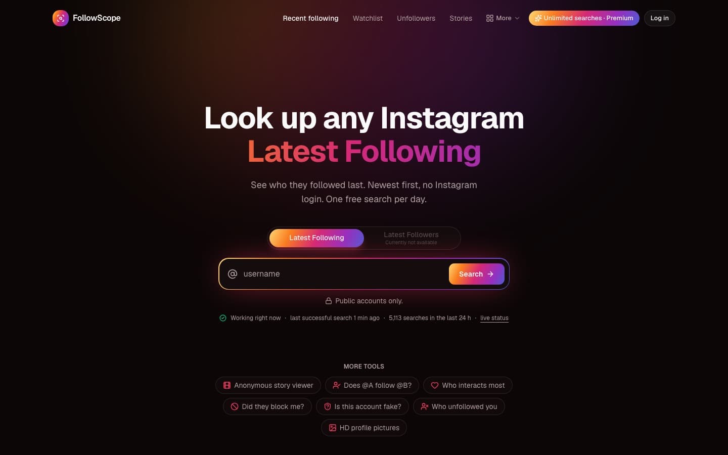 FollowScope Vorschau