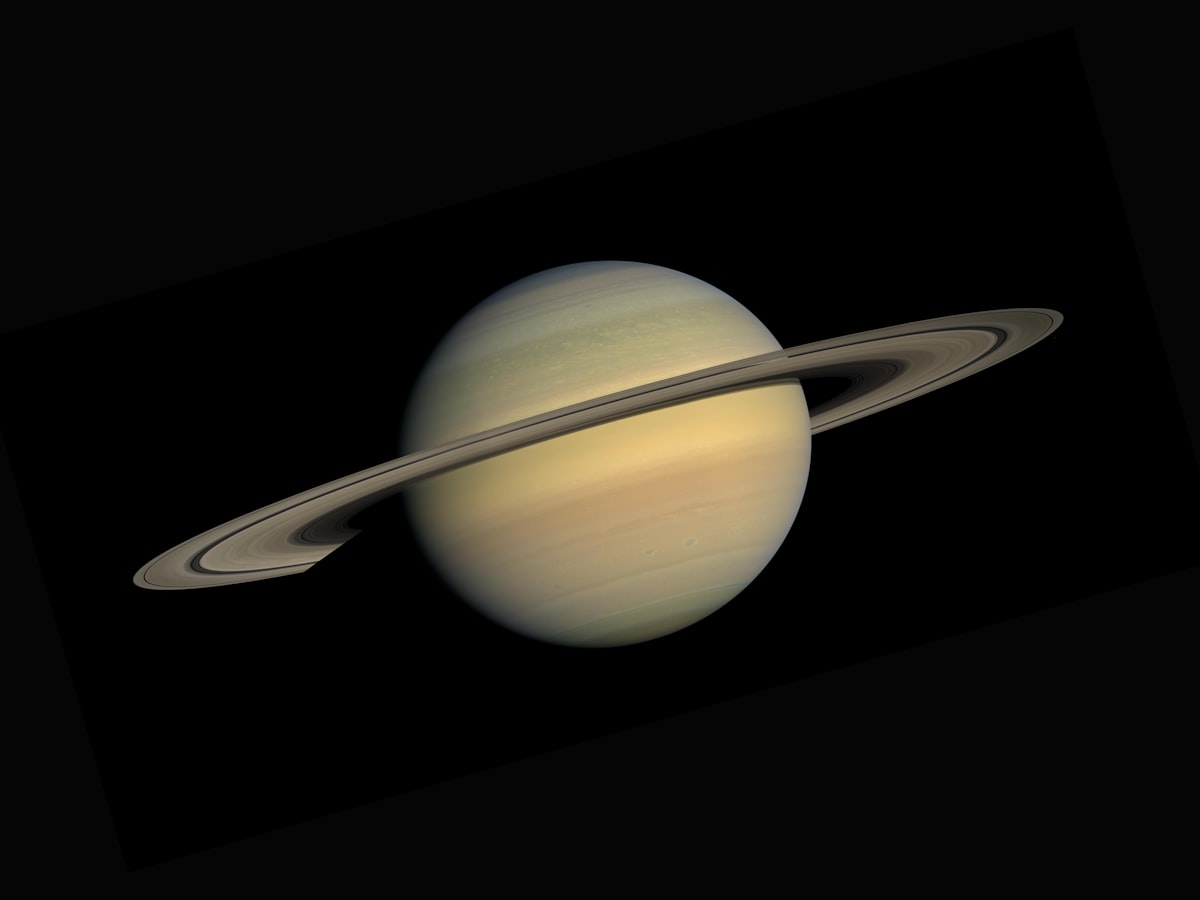 Saturn, mit Ringsystem